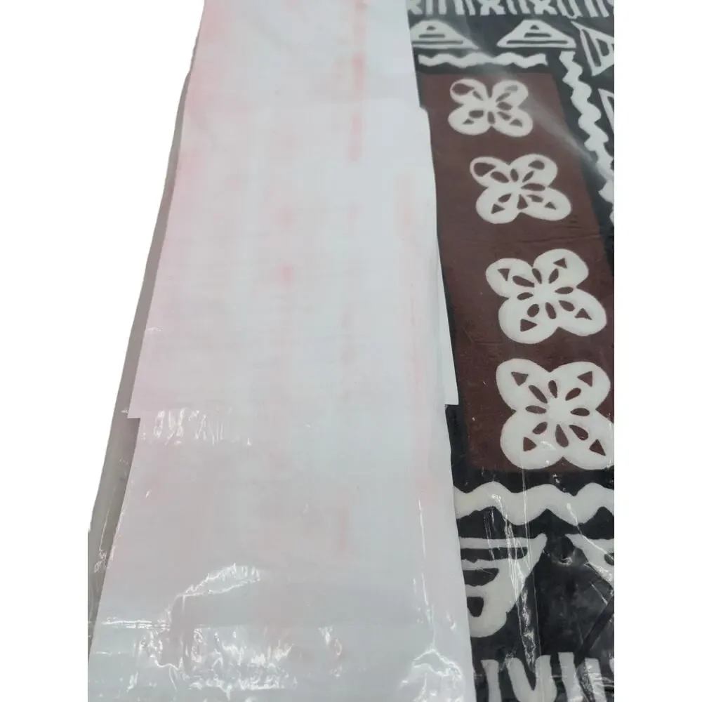 Set 6 New Deadstock Vintage 1970s FIJI TAPA PLACEMATS Tonga Trading Hand Printed